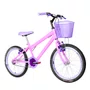 Bicicleta 20 Feminina Rosa Infantil Aro Aero Lilás