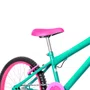 Bicicleta 20 Feminina Verde Água Infantil Aro Alumínio Pink