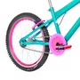 Bicicleta 20 Feminina Verde Agua Infantil Aro Aero Pink