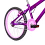 Bicicleta 20 Feminina Violeta Infantil Aro Alumínio Rosa
