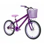 Bicicleta 20 Feminina Violeta Infantil Aro Aero Lilás