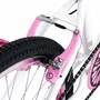 Bicicleta 24 Feminina Branca Aro Aero Rosa