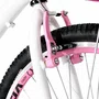 Bicicleta 24 Feminina Branca Aro Aero Rosa