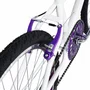 Bicicleta 24 Feminina Branca Aro Aero Violeta