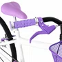 Bicicleta 24 Feminina Branca Aro Aero Violeta
