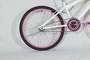 Bicicleta 24 Feminina Branca Aro Alumínio Rosa