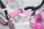 Bicicleta 24 Feminina Branca Aro Alumínio Rosa
