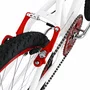 Bicicleta 24 Feminina Branca Aro Alumínio Vermelho