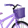 Bicicleta 24 Feminina Lilas Aro Aero Lilás