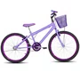 Bicicleta 24 Feminina Lilas Aro Alumínio Violeta