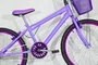 Bicicleta 24 Feminina Lilas Aro Alumínio Violeta