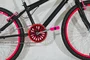 Bicicleta 24 Feminina Preta Aro Alumínio Pink
