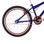 Bicicleta 24 Masculina Azul Aro Aero Vermelho
