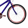 Bicicleta 24 Masculina Azul Aro Aero Vermelho