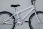 Bicicleta 24 Masculina Branca Aro Aero Preto