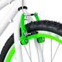 Bicicleta 24 Masculina Branca Aro Aero Verde Neon