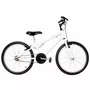 Bicicleta 24 Masculina Branca Aro Alumínio
