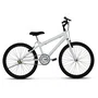 Bicicleta 24 Masculina Branca Aro Alumínio Preto