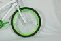 Bicicleta 24 Masculina Branca Aro Alumínio Verde Neon