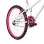 Bicicleta 24 Feminina Branca Aro Alumínio Pink