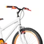 Bicicleta 24 Masculina Branca Aro Aero Laranja