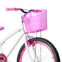 Bicicleta 24 Feminina Branca Aro Aero Pink