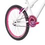Bicicleta 24 Feminina Branca Aro Aero Pink