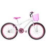 Bicicleta 24 Feminina Branca Aro Aero Pink