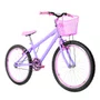 Bicicleta 24 Feminina Lilas Aro Aero Rosa