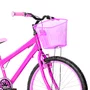 Bicicleta 24 Feminina Pink Aro Alumínio Rosa
