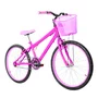 Bicicleta 24 Feminina Pink Aro Alumínio Rosa