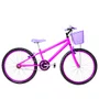 Bicicleta 24 Feminina Pink Aro Alumínio Violeta