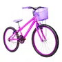Bicicleta 24 Feminina Pink Aro Alumínio Violeta