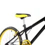 Bicicleta 24 Masculina Preta Aro Alumínio Amarelo