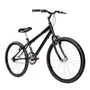 Bicicleta 24 Masculina Preta Aro Alumínio Preto