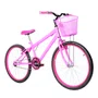 Bicicleta 24 Feminina Rosa Aro Alumínio Pink