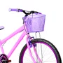 Bicicleta 24 Feminina Rosa Aro Alumínio Violeta