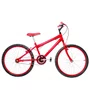 Bicicleta 24 Masculina Vermelha Aro Alumínio Vermelho