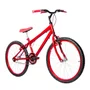 Bicicleta 24 Masculina Vermelha Aro Alumínio Vermelho