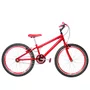 Bicicleta 24 Masculina Vermelha Aro Aero Vermelho