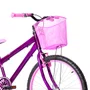 Bicicleta 24 Feminina Violeta Aro Alumínio Rosa