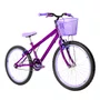 Bicicleta 24 Feminina Violeta Aro Aero Lilás