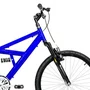 Bicicleta 24 Azul/Preto Full Suspensão Aro Aluminio Preto