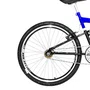 Bicicleta 24 Azul/Preto Full Suspensão Aro Aero Preto