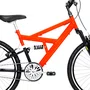 Bicicleta 24 Laranja/Preto Full Suspensão Aro Aero Preto