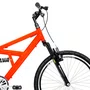 Bicicleta 24 Laranja/Preto Full Suspensão Aro Aero Preto