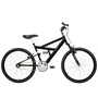 Bicicleta 24 Preto Full Suspensão Aro Aluminio Preto