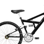 Bicicleta 24 Preto Full Suspensão Aro Aluminio Preto