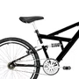 Bicicleta 24 Preta Full Suspensão Aro Aero Preto