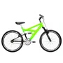 Bicicleta 24 Verde Neon/Preto Full Suspensão Aro Aero Preto